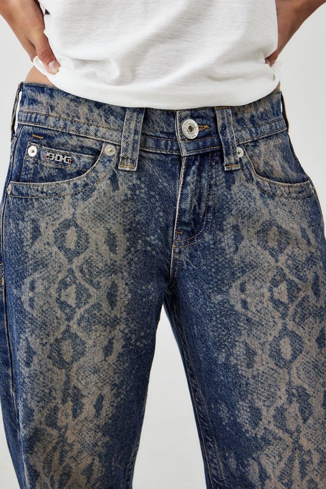 Jeans BDG Kayla Lowrider de Estampado de Serpiente #1