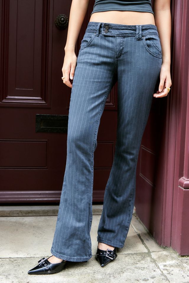 BDG Brooke Low-Rise Bootcut Flare Pinstripe Jeans #1