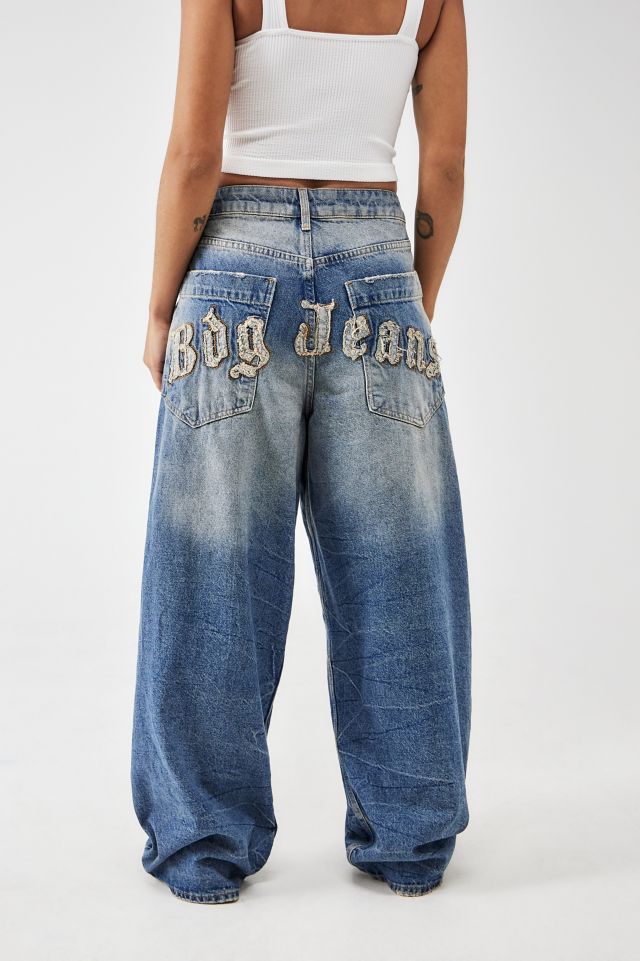 BDG Jaya Baggy Denim Applique Jeans | Urban Outfitters UK