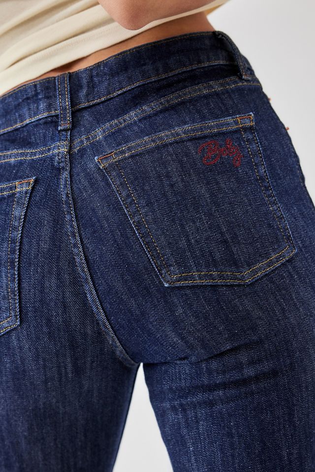 Jeans Évasés Taille Haute Beki BDG Délavage Foncé #3