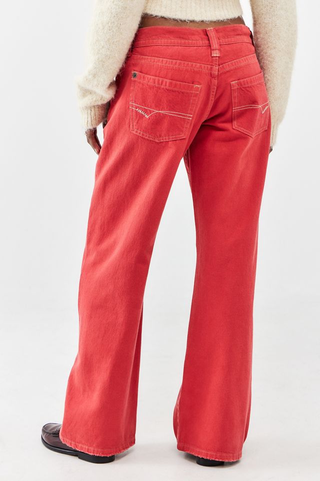 BDG Kayla Lowrider Red Jeans #3