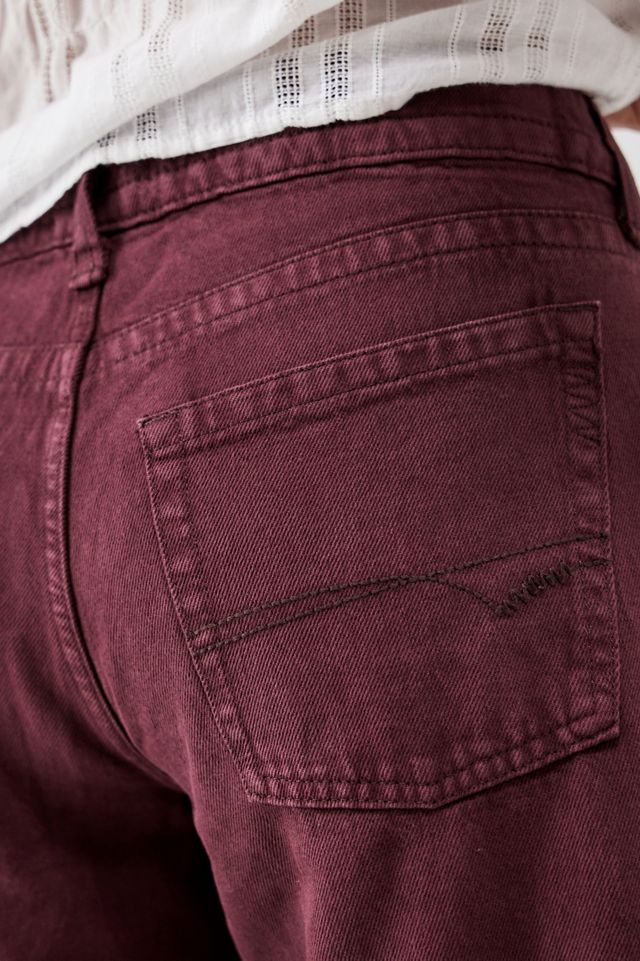 BDG Kayla Lowrider Burgundy Jeans #3