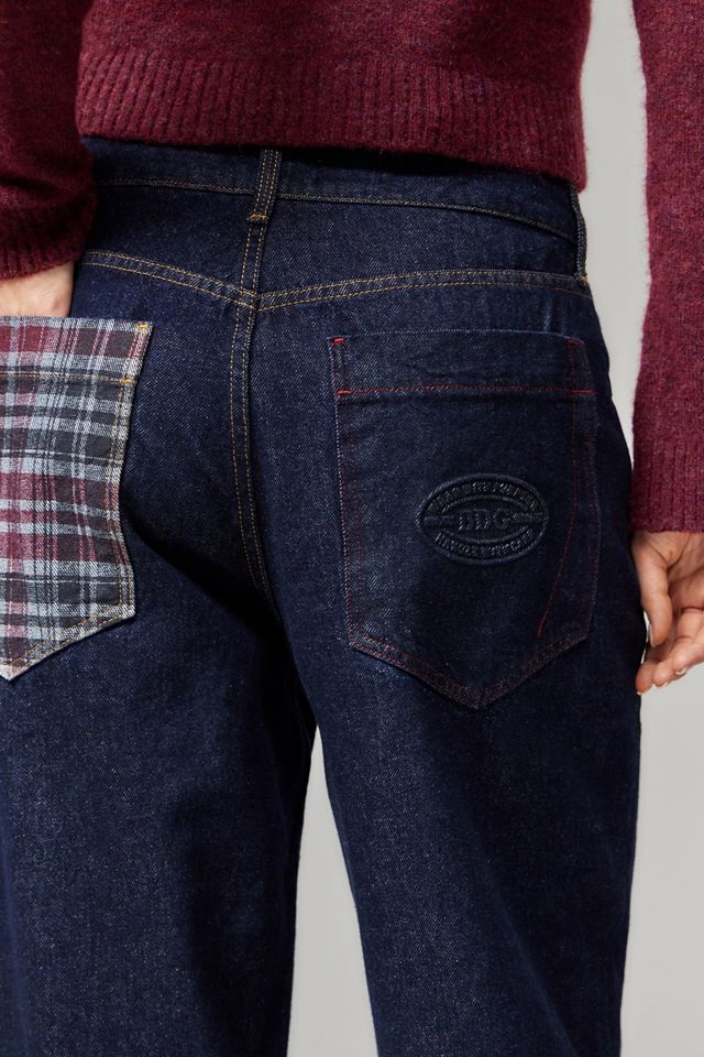 BDG Jaya Baggy Turn Up Check Jeans #3