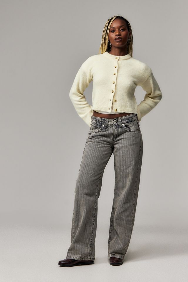 BDG Kayla Lowrider Grey Stripe Jeans #1