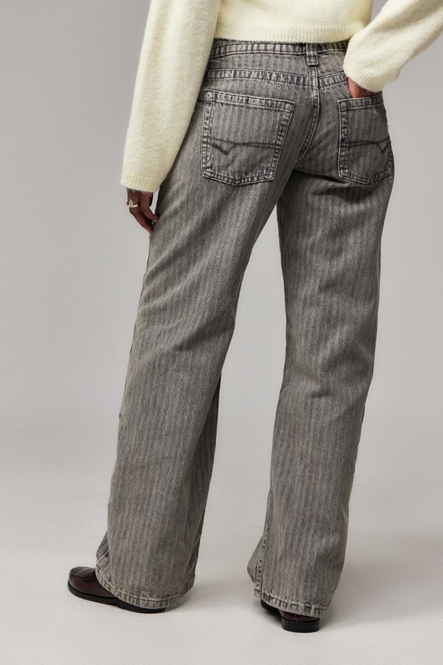 BDG Kayla Lowrider Grey Stripe Jeans #2