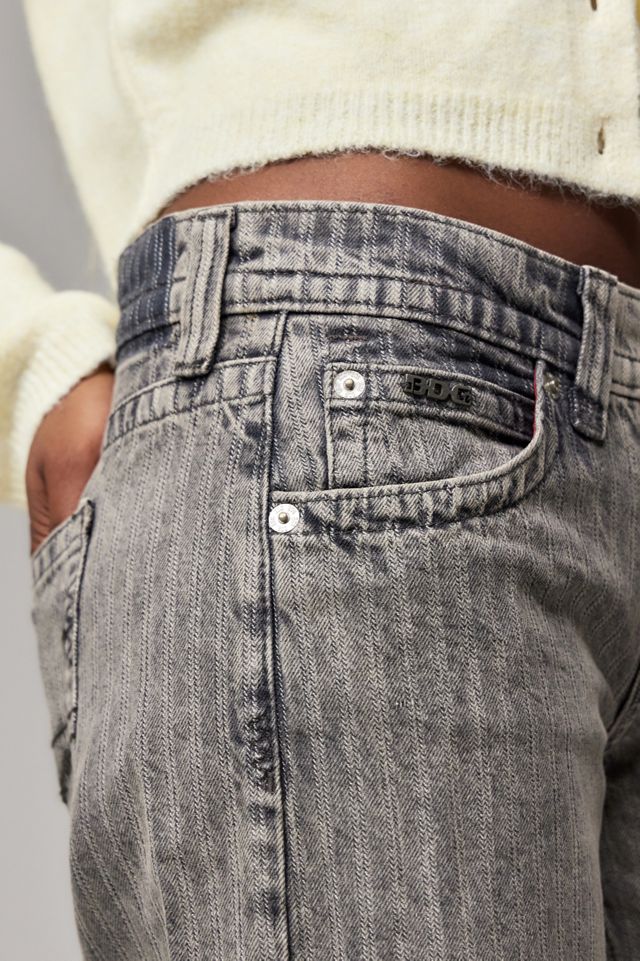 BDG Kayla Lowrider Grey Stripe Jeans #3
