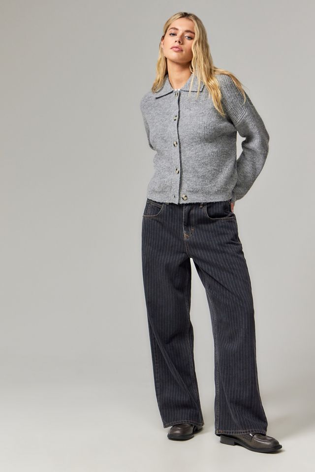 BDG Jaya Baggy Pinstripe Applique Jeans #1