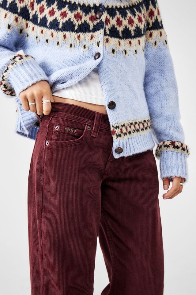 Jeans a vita bassa in velluto a coste Kayla BDG #2