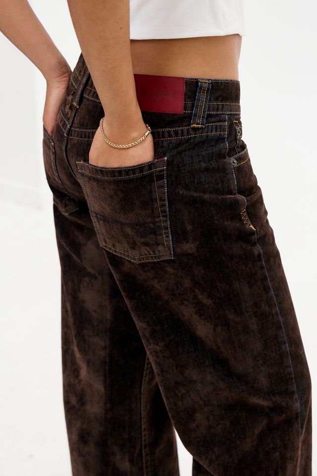 BDG Kayla Lowrider Denim Flocked Jeans #4