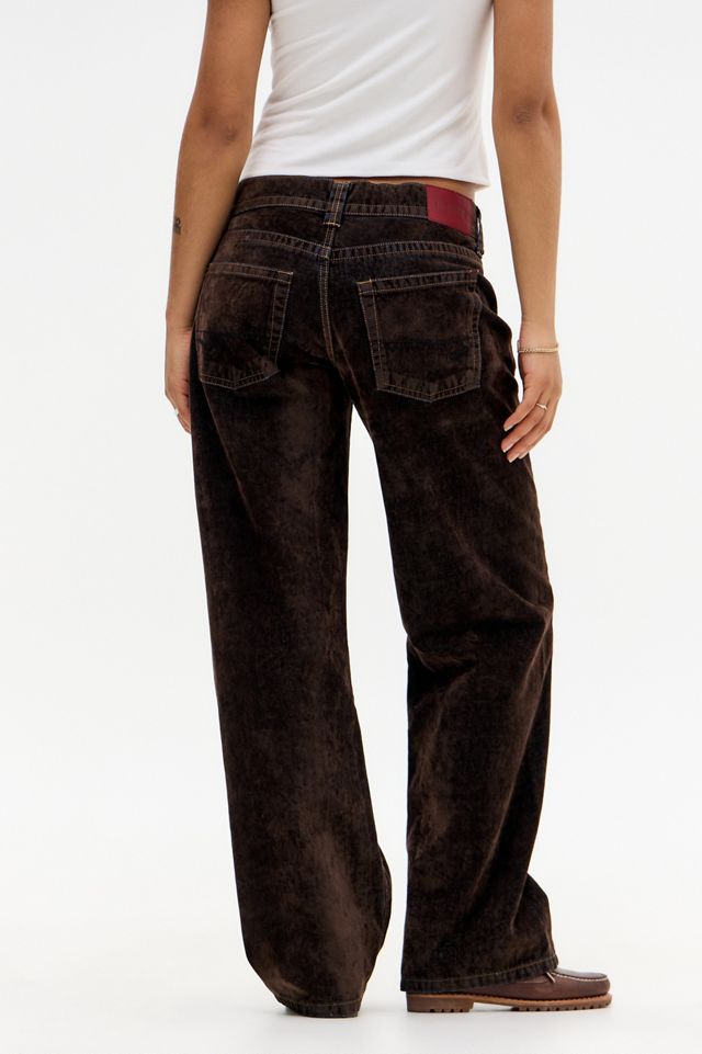 BDG Kayla Lowrider Denim Flocked Jeans #5