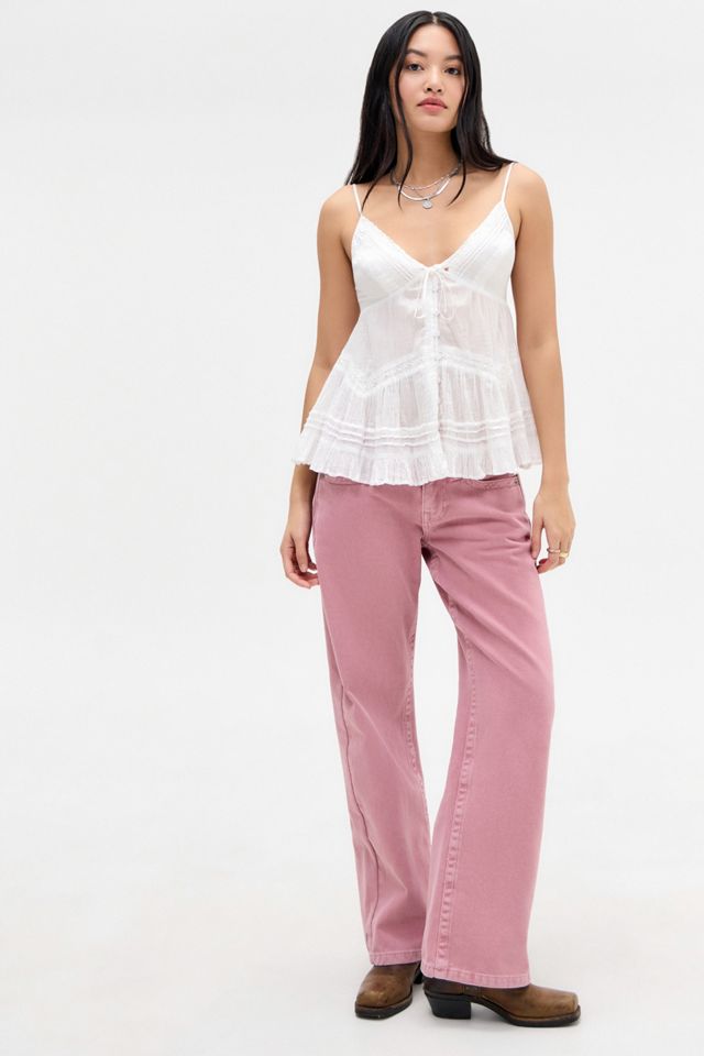 BDG Kayla Lowrider Dusky Pink Jeans #1