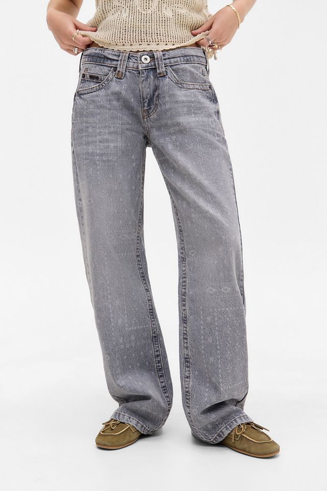 BDG Kayla Lowrider Bandana Laser Jeans #1