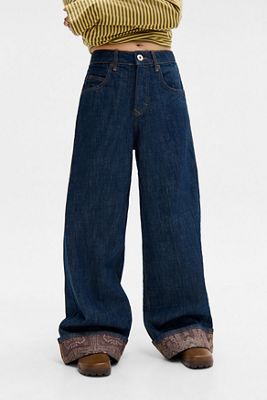 BDG Lace-Up Low-Rise Flared Jeans