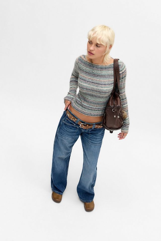 BDG Kayla Lowrider Fatigue Mid-Wash Jeans #1