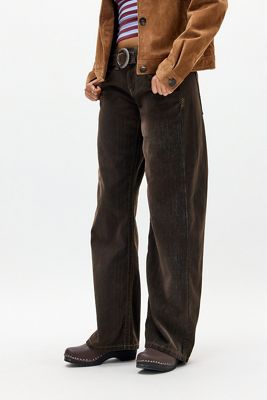Jeans en denim floqué taille basse Kayla BDG