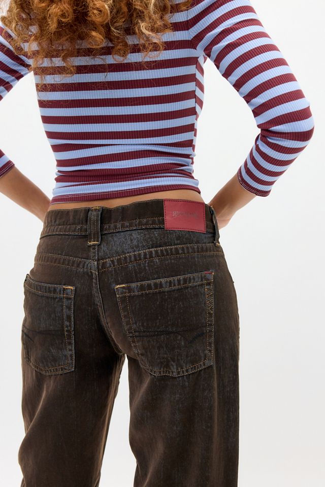 Jeans en denim floqué taille basse Kayla BDG #2