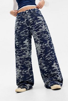 Jeans en denim camouflage Jaya BDG