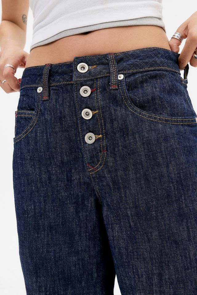 Jeans Cortos Jaya de BDG en Azul Enjuagado #2