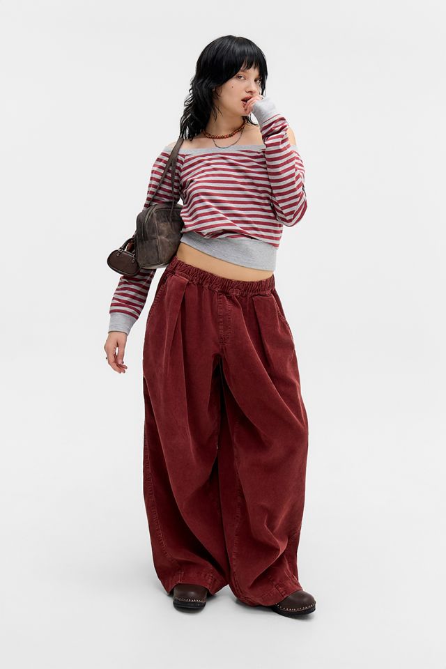 Pantalons Cocoon en velours côtelé BDG Bobbi Baggy #1