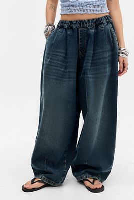 パンツ CLANE26ss COCOON BULKY DENIM PANTS Mens Denim Relaxed Cocoon Trouser | Beyond The Vines CLANE26ss