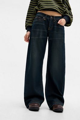 Jeans teintés en résine taille basse Kayla BDG
