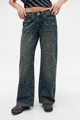 BDG Stormy Kayla Lowrider Studded Jeans