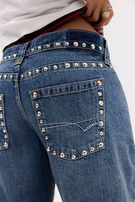 BDG Jeans Kayla con Cintura Borchiata
