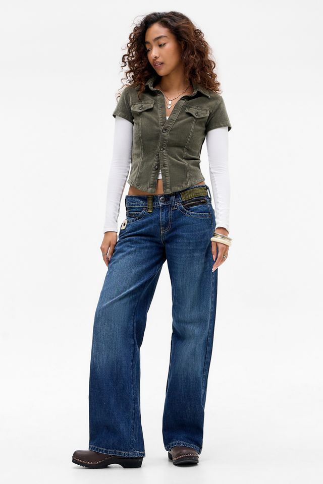 BDG Kayla Lowrider Utility Stamp Jeans #1