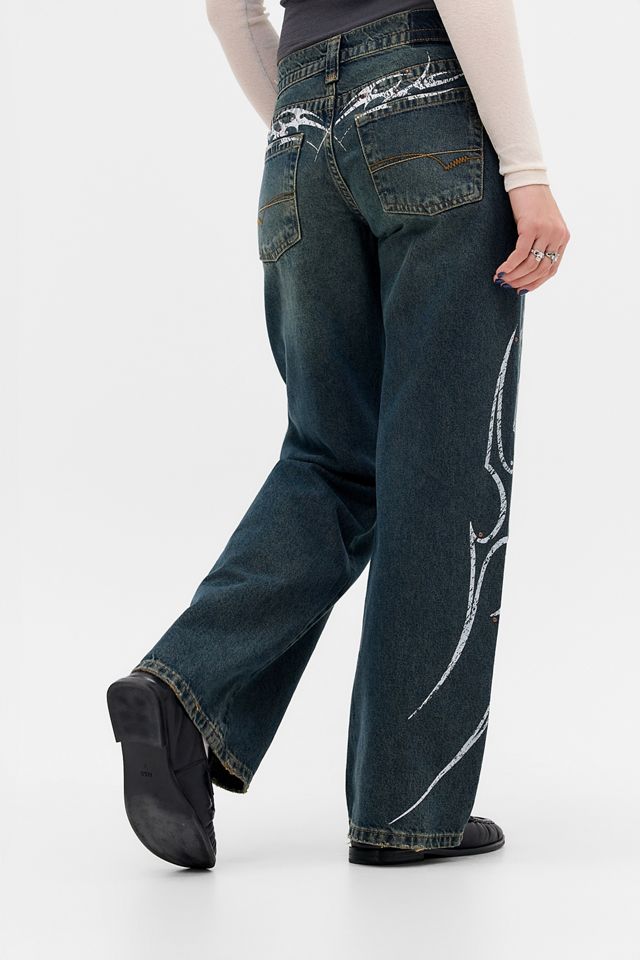 BDG Kayla Stencil Lowrider Jeans #2