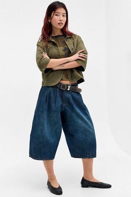 Jeans Crop a Cocoon con Pieghe Frontali BDG Jax