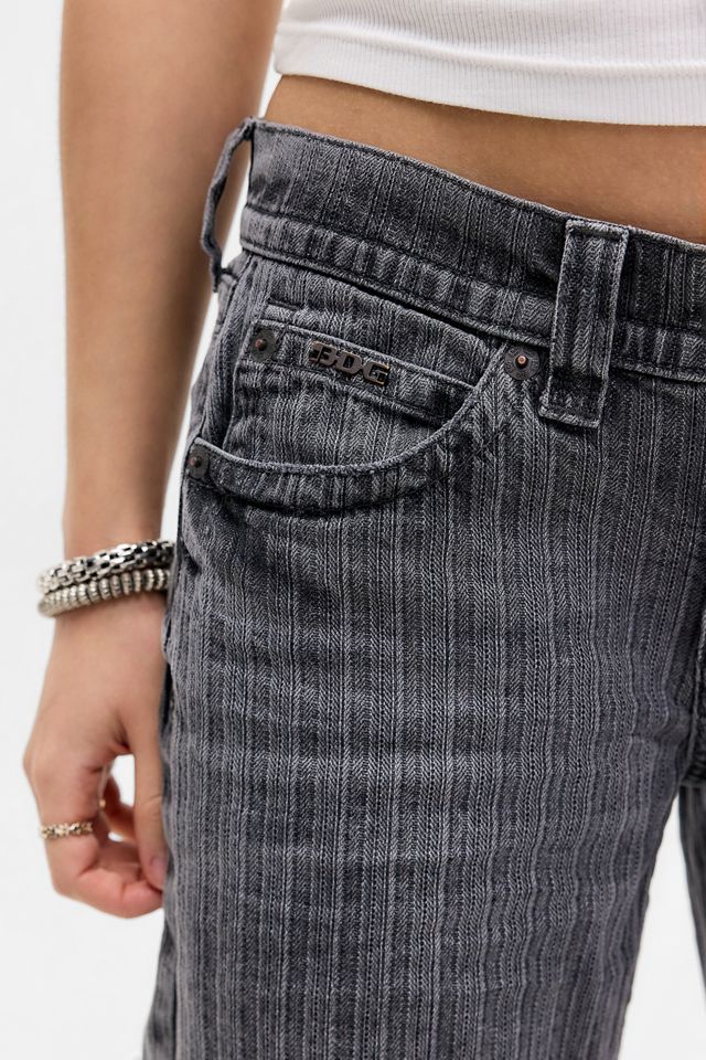 Jeans a gessato con vita bassa Kayla BDG #2