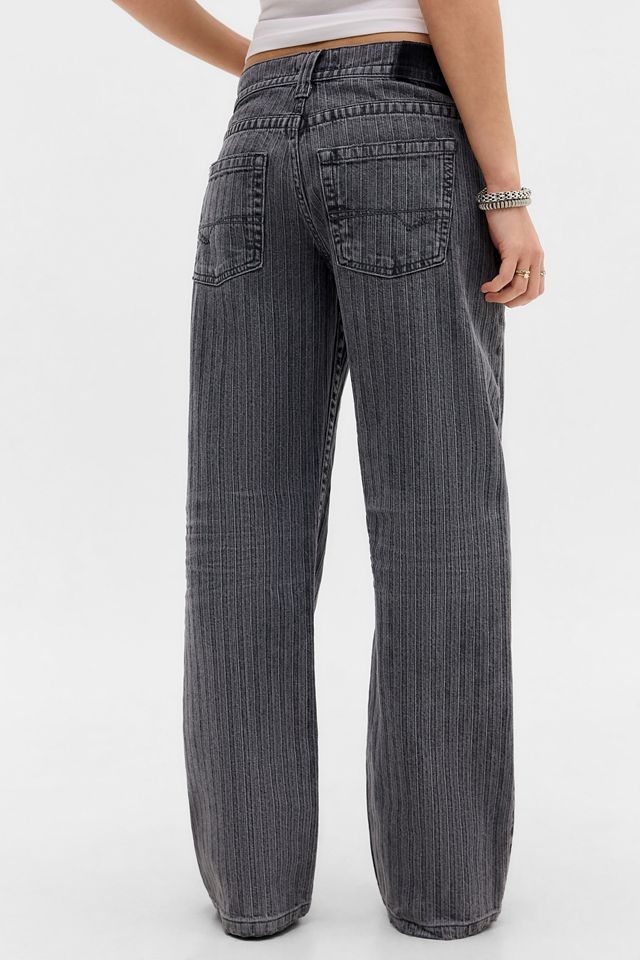 Jeans a gessato con vita bassa Kayla BDG #4