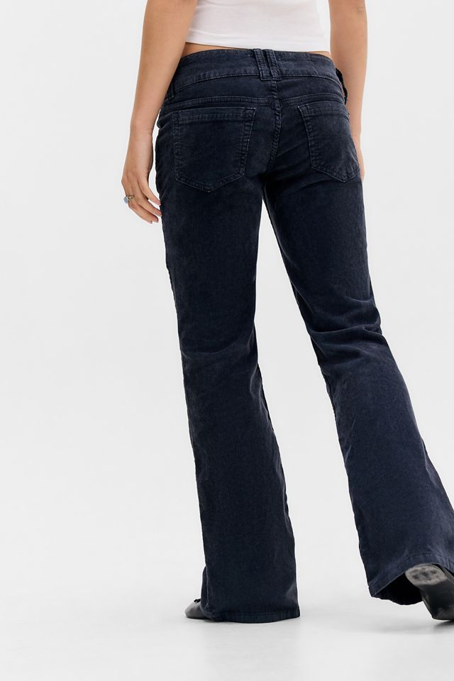 BDG Navy Miko Corduroy Low Rise Skinny Bootcut Jeans #3