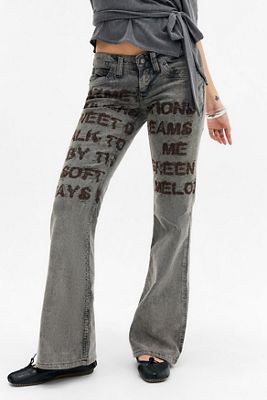 BDG Jeans Skinny a Zampa Miko a Vita Bassa in Velluto a Coste