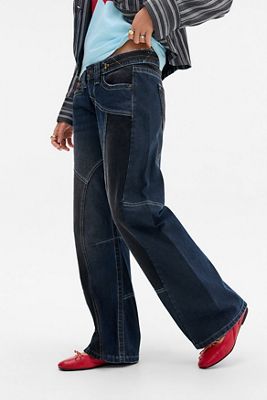 Jeans Utility con Cuciture Kayla Lowrider BDG