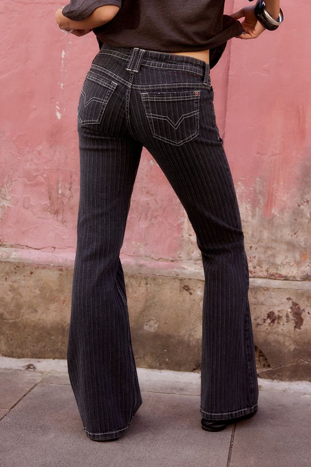 Jeans BDG Miko de Rayas de Tiro Bajo Skinny Bootcut #3