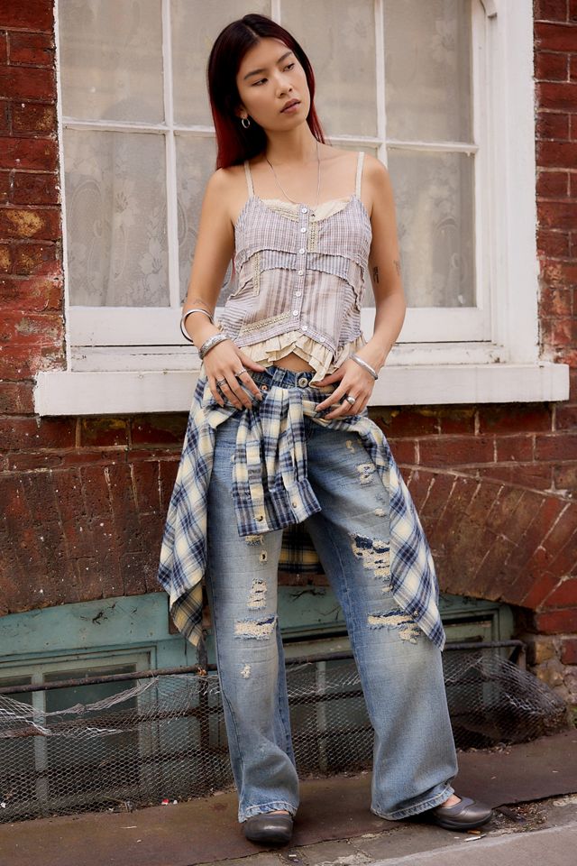 BDG Kayla Mixed Media Lowrider Jeans #2