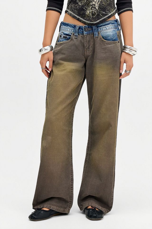 BDG Kayla Cord-Mix Lowrider Jeans #1