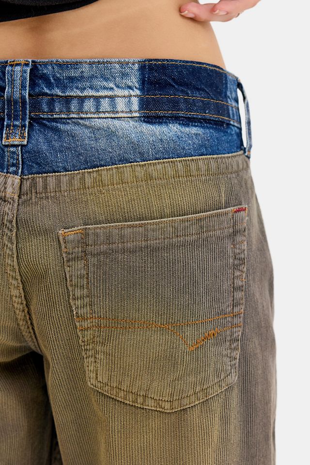 BDG Kayla Cord-Mix Lowrider Jeans #4