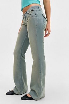 Jeans Bootcut a Zampa in Velluto a Coste Miko a Vita Bassa BDG