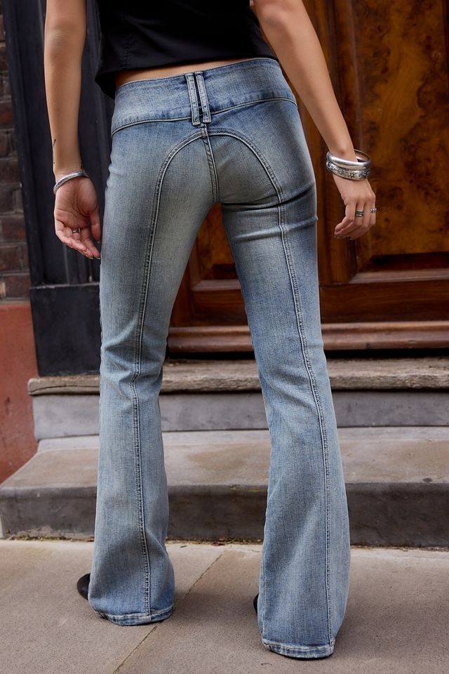 BDG Miko Frogging Skinny Bootcut Jeans mit tiefem Bund #2