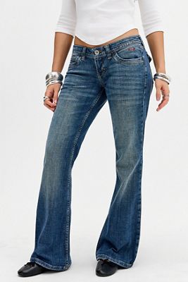BDG Miko Niedrig Sitzende Skinny Bootcut Jeans mit Klappentaschen