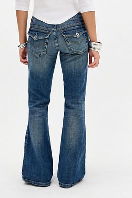 Jeans Skinny Bootcut a Vita Bassa con Tasca a Patta Miko BDG