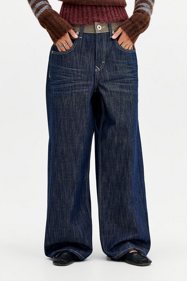 Jeans de Pierna Ancha de Medios Mixtos Jaya BDG #1