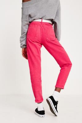 bdg pink corduroy mom jeans