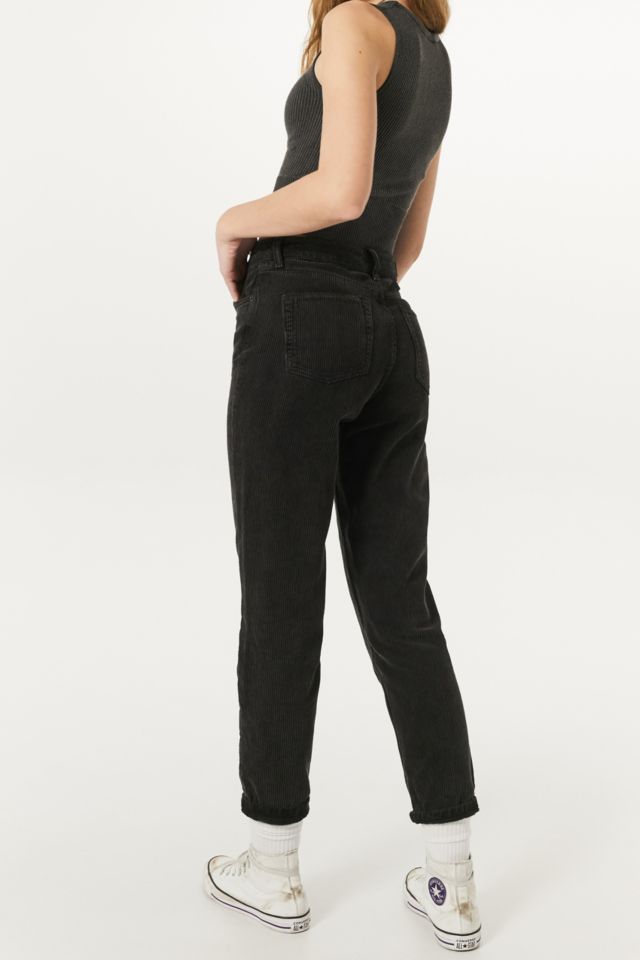 Black corduroy clearance mom jeans