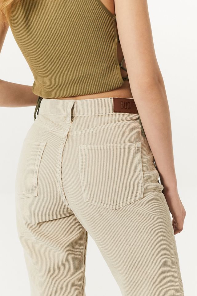 BDG Winter Stone Corduroy Mom Trousers Urban Outfitters UK
