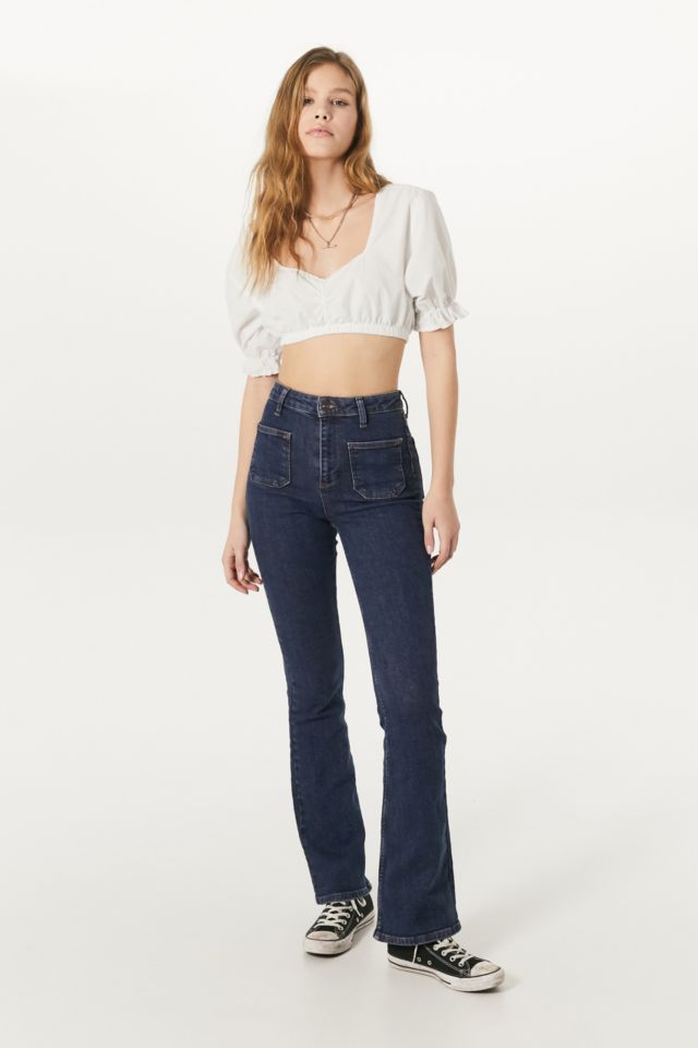 BDG Patch Pocket Flare Jeans | Urban Outfitters UK
