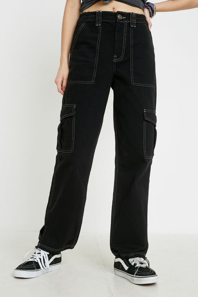 BDG Black Toggle Hem Skate Jeans #3