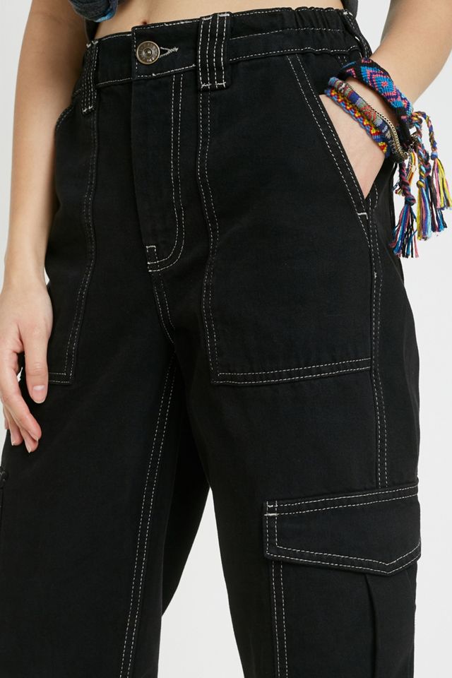 BDG Black Toggle Hem Skate Jeans #5